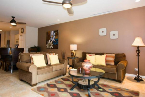 Colorfully decorated 3rd-floor unit overlooking pool at Pacifico in Coco